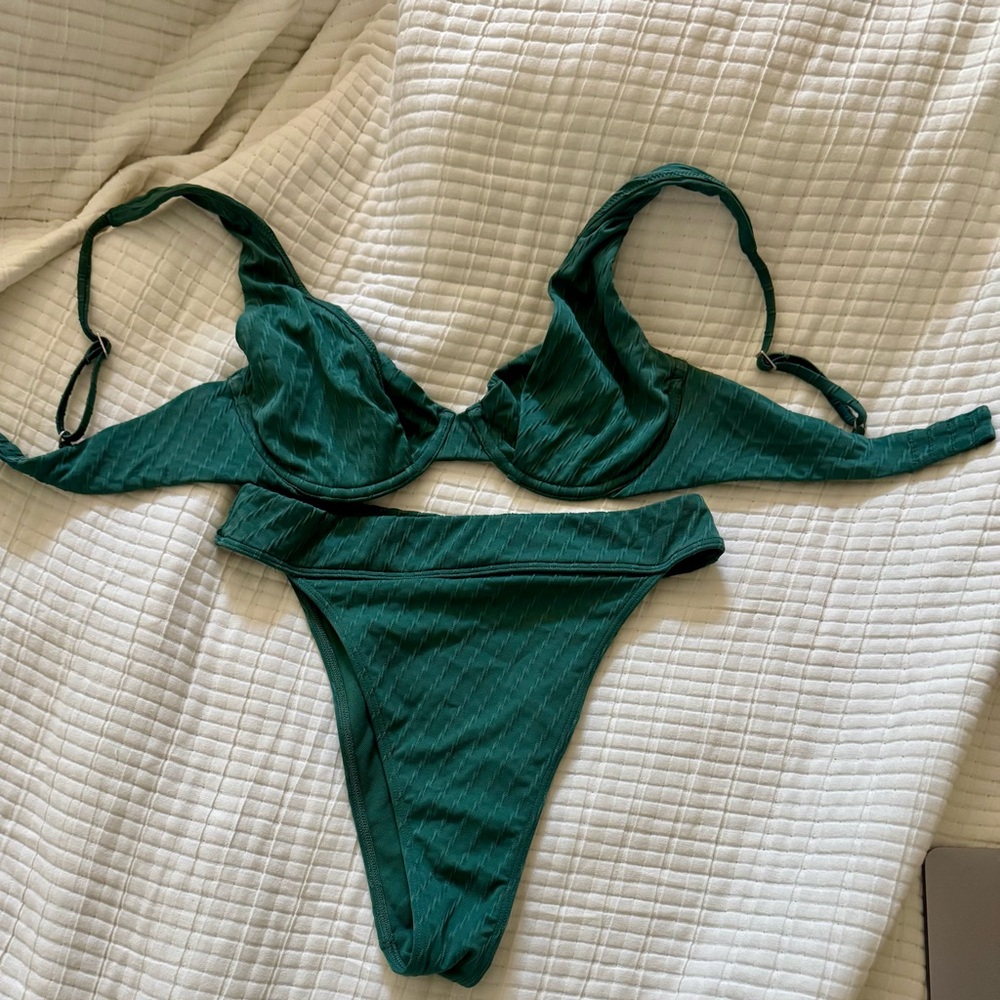 Abercrombie and Fitch green bikini set